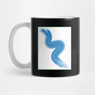 Wavy Blue Diagonal Mug